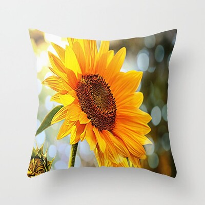 Suncokret Jastuk Ljetna Sofa Jastuk Spavaća soba Home Decor Auto Ured  
