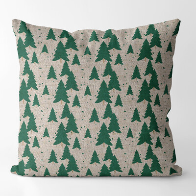 Κάλυμμα μαξιλαριού Χριστουγεννιάτικου Δέντρου Πράσινο Μαξιλάρι Καλύμματα Χριστουγεννιάτικη διακόσμηση, Προσωποποιημένο δώρο, Σαλόνι, Διακόσμηση σπιτιού, 45x45, 40X40