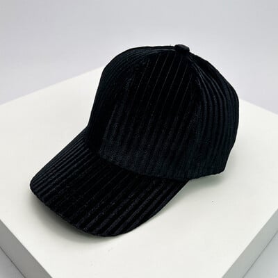 Jesen i zima Novi bejzbolski šeširi s okomitim prugama Topli Muškarci Žene Svestrane kreme za sunčanje Modne kape za vanjsku upotrebu Ležerne