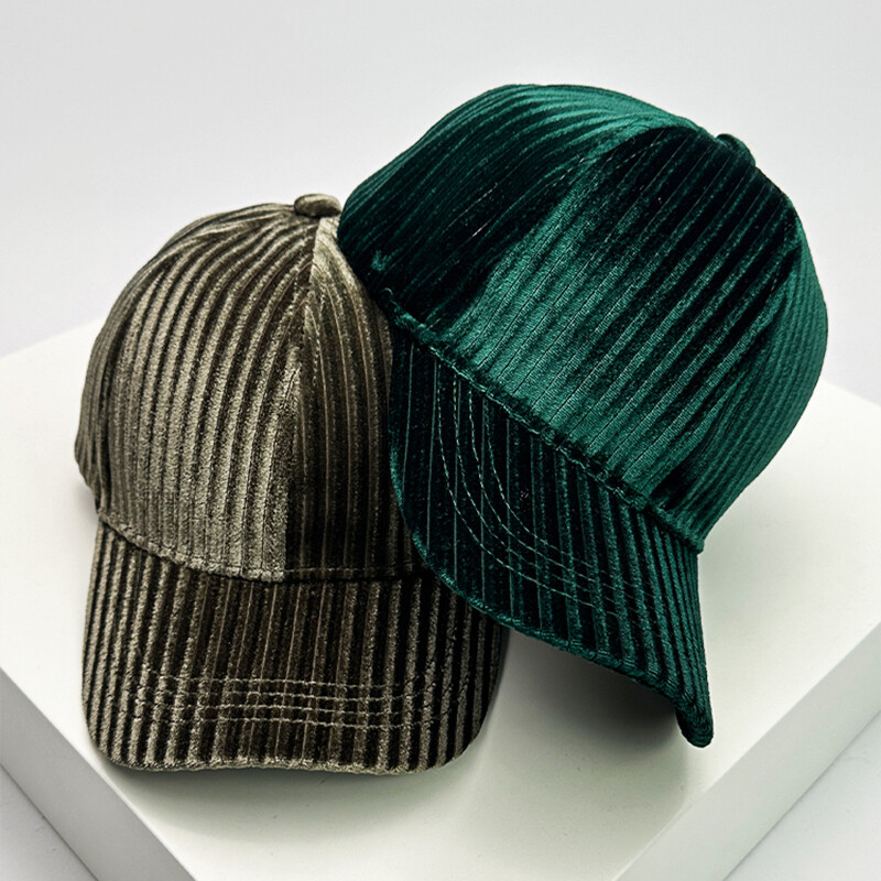 Jesen i zima Novi bejzbolski šeširi s okomitim prugama Topli Muškarci Žene Svestrane kreme za sunčanje Modne kape za vanjsku upotrebu Ležerne