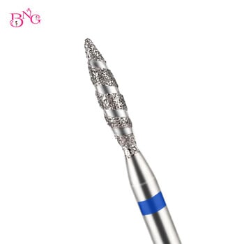 BNG Diamond Nail Bits Τρυπάνι Tornado Flame Cuticle 3/32\