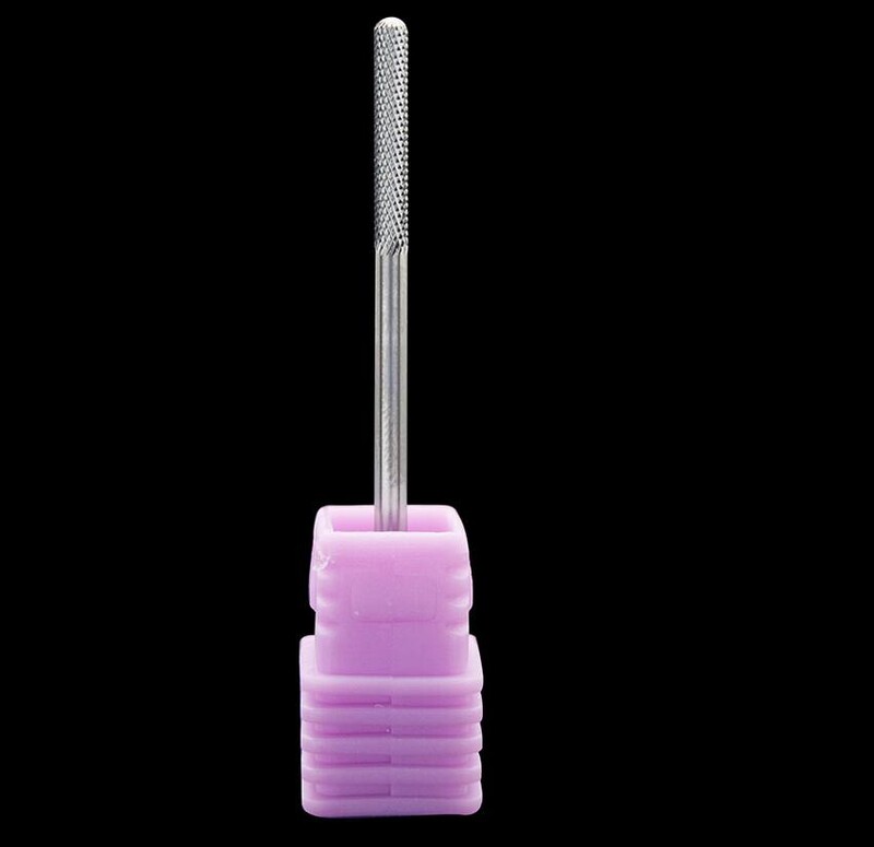 Kimaxcola~3/32'' Ατσάλι βολφραμίου Nail Drill Bit Λίμα νυχιών Carbide Nozzle Gel remover Nail Cleaner Millings Bit 406502
