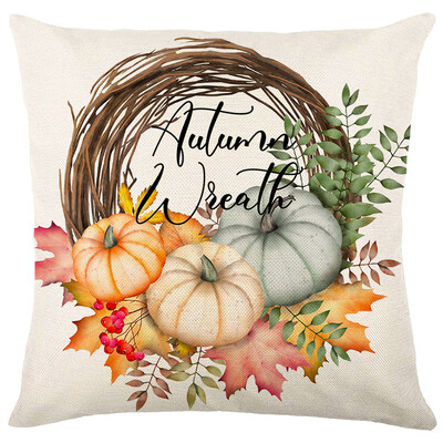 Jesenska bundeva jastučnica 18x18 inča jastučnica zahvalna dekoracija jastučnica jastučnica s otisnutim lišćem javora za kauč