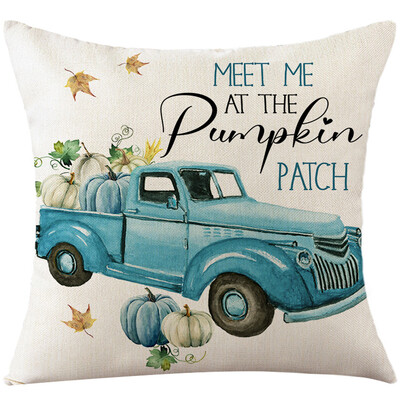 Jesenska bundeva jastučnica 18x18 inča jastučnica zahvalna dekoracija jastučnica jastučnica s otisnutim lišćem javora za kauč