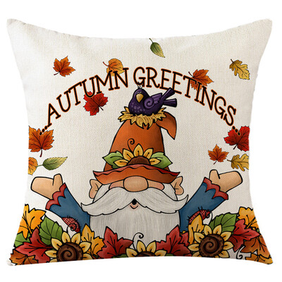 Jesenska bundeva jastučnica 18x18 inča jastučnica zahvalna dekoracija jastučnica jastučnica s otisnutim lišćem javora za kauč