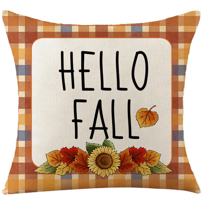 Jesenska bundeva jastučnica 18x18 inča jastučnica zahvalna dekoracija jastučnica jastučnica s otisnutim lišćem javora za kauč