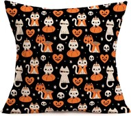 Halloween Party Bačena jastučnica Slatka mačka Bundeva Jastučnica s javorovim lišćem Lanena četvrtasta jastučnica Dekoracija doma