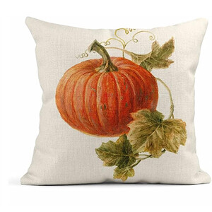 Lanena navlaka za jastuk Jesenska bundeva Dekoracija doma Jastučnica Kauč Sofa Četvrtasta jastučnica Jesenska jastučnica