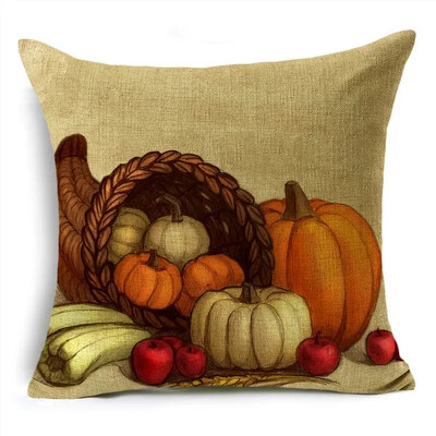 Sretna berba za Dan zahvalnosti Jesenska farma bundeva Jastučnice, jastučnice, jastučnice za kauč, ured, spavaća soba, više veličina