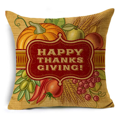 Sretna berba za Dan zahvalnosti Jesenska farma bundeva Jastučnice, jastučnice, jastučnice za kauč, ured, spavaća soba, više veličina