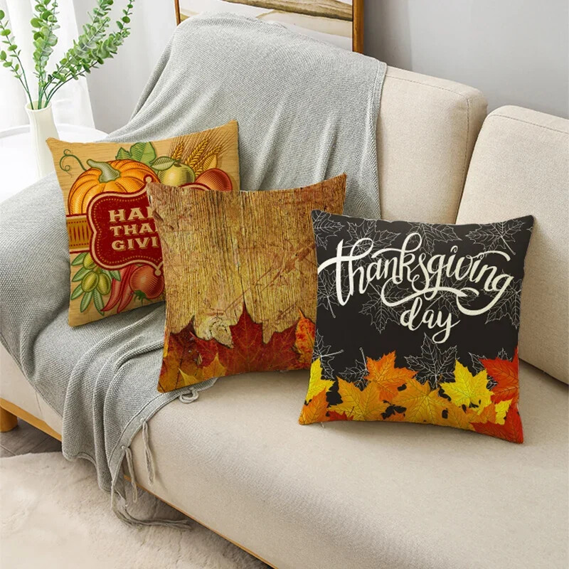 Sretna berba za Dan zahvalnosti Jesenska farma bundeva Jastučnice, jastučnice, jastučnice za kauč, ured, spavaća soba, više veličina