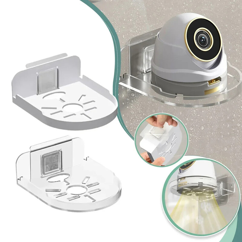Drošības novērošanas kameras statīvs bez perforatora Jauns bezizsekojošs pie sienas stiprināms kronšteins mājās pašlīmējošs fiksators bez urbšanas 1 gab.