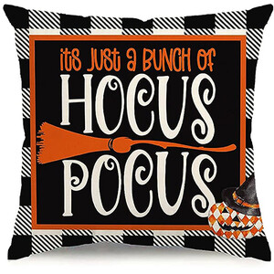 Jastučnica za Noć vještica Ukrasna jastučnica od bundeve Jastučnice od lanene sofe Jastučnice crna jastučnica 45x45 jastučnica