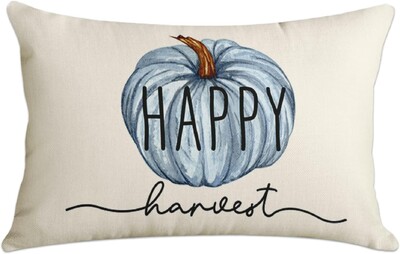 Rudens spilvendrāna Mājas dekorēšana Rudens ķirbja Happy Orange spilvendrāna Dekoratīvs spilvens Dīvāns Spilvendrāna