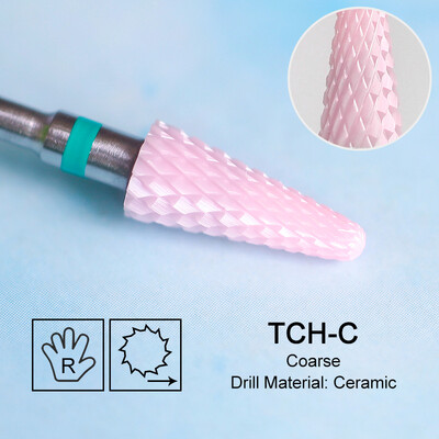 Frezavimo pjoviklis Rožinis keraminis karbidas nagų grąžtai, skirti elektrinei mašinai Poliravimo gelio valiklis Nulupimo dildė Manikiūro priedas