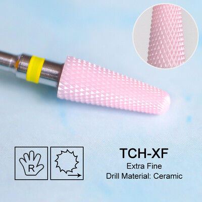 Frezavimo pjoviklis Rožinis keraminis karbidas nagų grąžtai, skirti elektrinei mašinai Poliravimo gelio valiklis Nulupimo dildė Manikiūro priedas