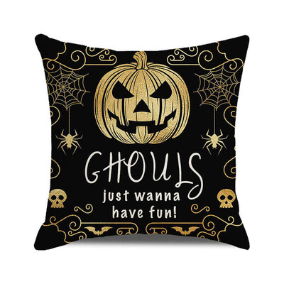 Noć vještica Jesen 2022. Jastučnica Lanena jastučnica Trik ili poslastica Uređenje seoske kuće Kućne navlake za jastuke za ukrase na kauču
