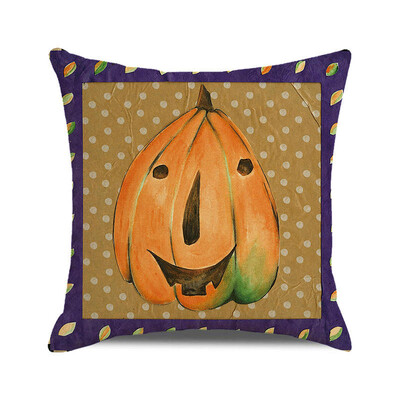 Noć vještica Jesen 2022. Jastučnica Lanena jastučnica Trik ili poslastica Uređenje seoske kuće Kućne navlake za jastuke za ukrase na kauču