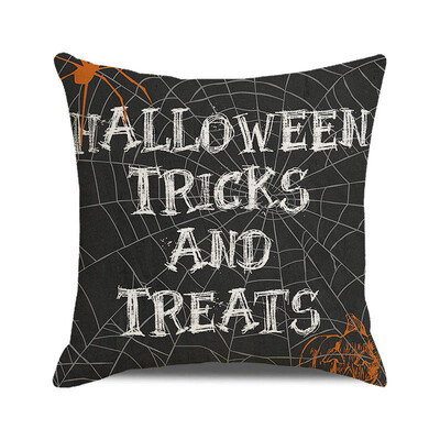 Noć vještica Jesen 2022. Jastučnica Lanena jastučnica Trik ili poslastica Uređenje seoske kuće Kućne navlake za jastuke za ukrase na kauču