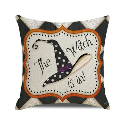 Noć vještica Jesen 2022. Jastučnica Lanena jastučnica Trik ili poslastica Uređenje seoske kuće Kućne navlake za jastuke za ukrase na kauču