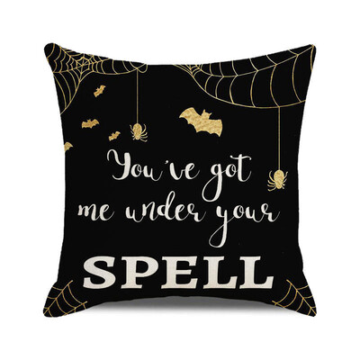 Noć vještica Jesen 2022. Jastučnica Lanena jastučnica Trik ili poslastica Uređenje seoske kuće Kućne navlake za jastuke za ukrase na kauču