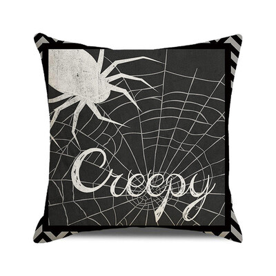 Noć vještica Jesen 2022. Jastučnica Lanena jastučnica Trik ili poslastica Uređenje seoske kuće Kućne navlake za jastuke za ukrase na kauču