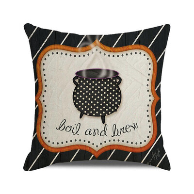 Noć vještica Jesen 2022. Jastučnica Lanena jastučnica Trik ili poslastica Uređenje seoske kuće Kućne navlake za jastuke za ukrase na kauču