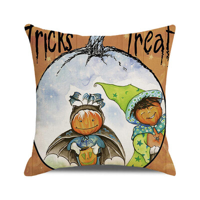 Noć vještica Jesen 2022. Jastučnica Lanena jastučnica Trik ili poslastica Uređenje seoske kuće Kućne navlake za jastuke za ukrase na kauču