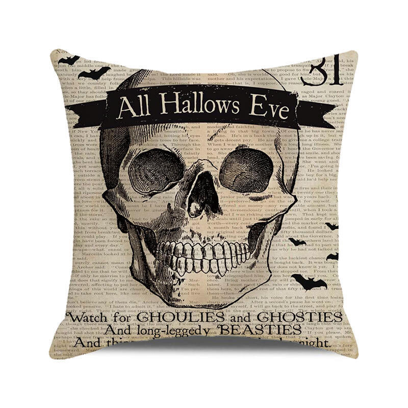 Noć vještica Jesen 2022. Jastučnica Lanena jastučnica Trik ili poslastica Uređenje seoske kuće Kućne navlake za jastuke za ukrase na kauču