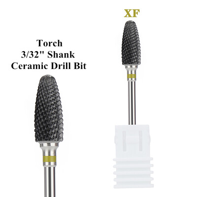 Profesionalne 5 u 1 svrdla za nokte 3/32" glodala Brusilice Vrhovi za akrilne nokte Sredstva za skidanje gel laka Dodaci za uređenje noktiju