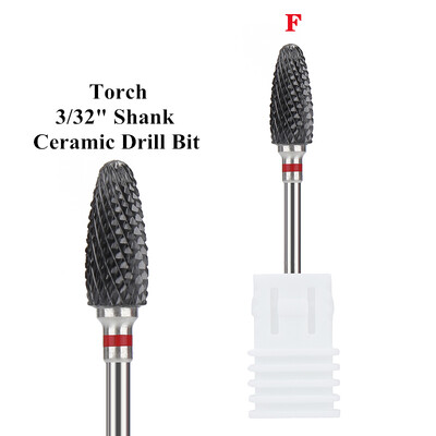 Profesionalne 5 u 1 svrdla za nokte 3/32" glodala Brusilice Vrhovi za akrilne nokte Sredstva za skidanje gel laka Dodaci za uređenje noktiju