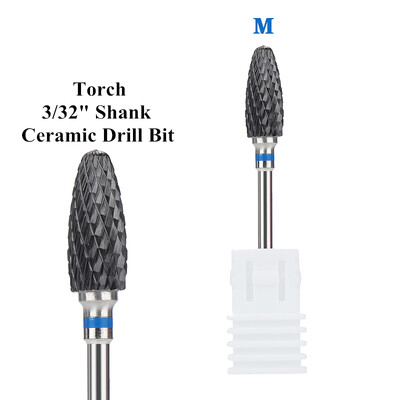 Profesionalne 5 u 1 svrdla za nokte 3/32" glodala Brusilice Vrhovi za akrilne nokte Sredstva za skidanje gel laka Dodaci za uređenje noktiju