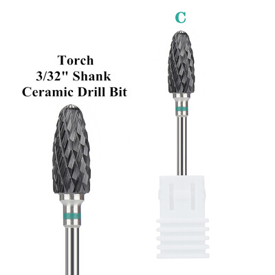 Profesionalne 5 u 1 svrdla za nokte 3/32" glodala Brusilice Vrhovi za akrilne nokte Sredstva za skidanje gel laka Dodaci za uređenje noktiju