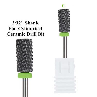 Profesionalne 5 u 1 svrdla za nokte 3/32" glodala Brusilice Vrhovi za akrilne nokte Sredstva za skidanje gel laka Dodaci za uređenje noktiju