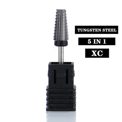 Profesionalne 5 u 1 svrdla za nokte 3/32" glodala Brusilice Vrhovi za akrilne nokte Sredstva za skidanje gel laka Dodaci za uređenje noktiju