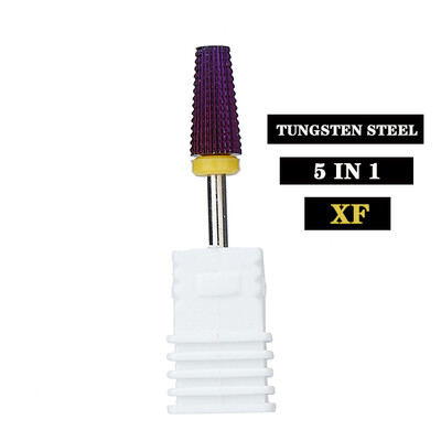 Profesionalne 5 u 1 svrdla za nokte 3/32" glodala Brusilice Vrhovi za akrilne nokte Sredstva za skidanje gel laka Dodaci za uređenje noktiju