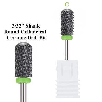 Profesionalne 5 u 1 svrdla za nokte 3/32" glodala Brusilice Vrhovi za akrilne nokte Sredstva za skidanje gel laka Dodaci za uređenje noktiju