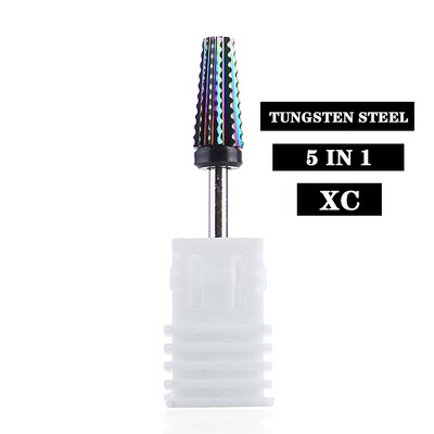 Profesionalne 5 u 1 svrdla za nokte 3/32" glodala Brusilice Vrhovi za akrilne nokte Sredstva za skidanje gel laka Dodaci za uređenje noktiju