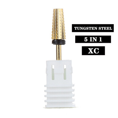 Profesionalne 5 u 1 svrdla za nokte 3/32" glodala Brusilice Vrhovi za akrilne nokte Sredstva za skidanje gel laka Dodaci za uređenje noktiju