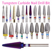 1 τμχ 56 Τύποι τρυπάνι καρβιδίου βολφραμίου Ηλεκτρικό κόφτη νυχιών για μηχανή μανικιούρ λίμες νυχιών