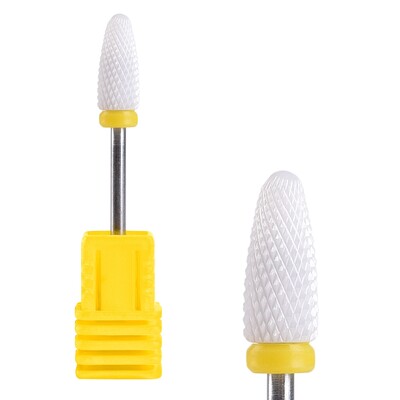 Keraminiai nagų grąžtai akrilo geliui pašalinti guminį silikoninį frezą elektriniam gręžtuvui manikiūrui pedikiūrui