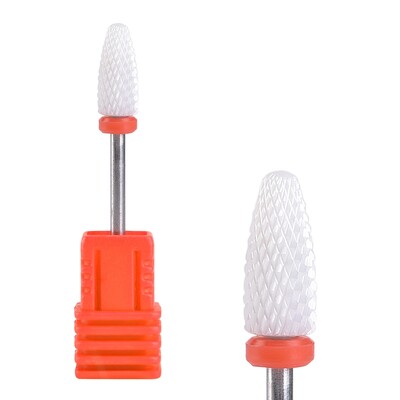 Keraminiai nagų grąžtai akrilo geliui pašalinti guminį silikoninį frezą elektriniam gręžtuvui manikiūrui pedikiūrui