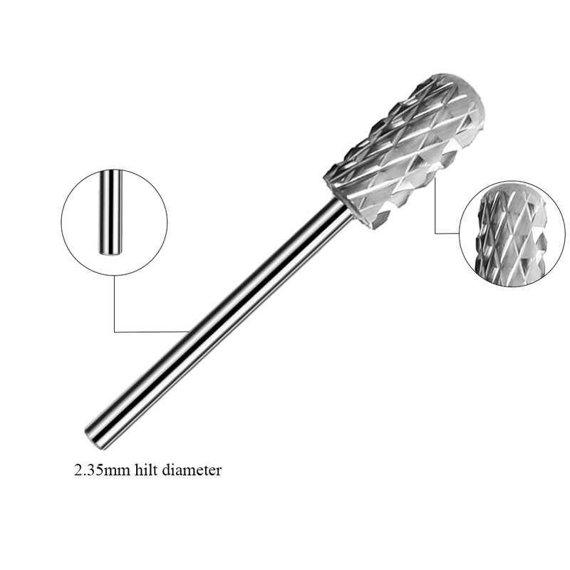 Srebrno zlatno svrdlo za nokte Vruće medicinsko svrdlo od nehrđajućeg čelika Rezači za manikuru Zanoktice Čisti pribor za bušilo za nokte Alati za njegu