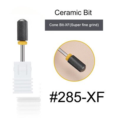 1kom crne keramičke glave za brušenje, svrdlo za nokte, glodalo za uklanjanje akrila za manikuru, električni dodaci za turpije za nokte