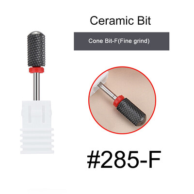 1kom crne keramičke glave za brušenje, svrdlo za nokte, glodalo za uklanjanje akrila za manikuru, električni dodaci za turpije za nokte