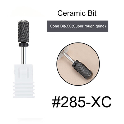 1kom crne keramičke glave za brušenje, svrdlo za nokte, glodalo za uklanjanje akrila za manikuru, električni dodaci za turpije za nokte