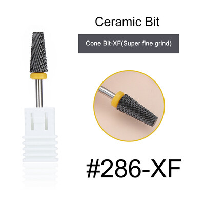 1kom crne keramičke glave za brušenje, svrdlo za nokte, glodalo za uklanjanje akrila za manikuru, električni dodaci za turpije za nokte