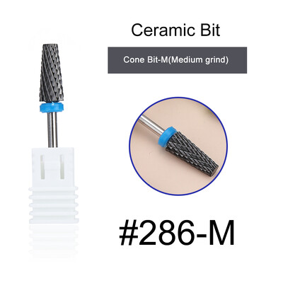 1kom crne keramičke glave za brušenje, svrdlo za nokte, glodalo za uklanjanje akrila za manikuru, električni dodaci za turpije za nokte