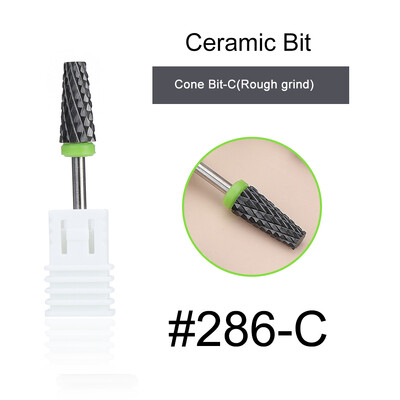 1kom crne keramičke glave za brušenje, svrdlo za nokte, glodalo za uklanjanje akrila za manikuru, električni dodaci za turpije za nokte
