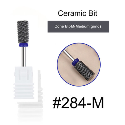 1kom crne keramičke glave za brušenje, svrdlo za nokte, glodalo za uklanjanje akrila za manikuru, električni dodaci za turpije za nokte